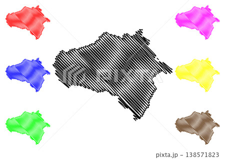 Tamsweg district (Republic of Austria or Osterreich, Salzburg state) map vector illustration, scribble sketch Bezirk Tamsweg or Lungau map Tamsweg district (Republic of Austria or Osterreich, Salzburg state) map vector illustration, scribble sketch Bezirk Tamsweg or Lungau map 138571823
