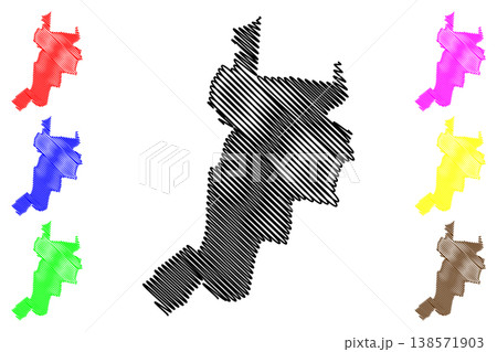 Wiener Neustadt city and district (Republic of Austria or Osterreich, Lower Austria or Niederosterreich state) map vector illustration, scribble sketch Weana Neistod map Wiener Neustadt city and district (Republic of Austria or Osterreich, Lower Austria or Niederosterreich state) map vector illustration, scribble sketch Weana Neistod map 138571903