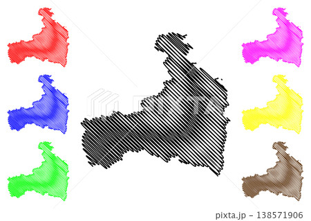 Zell am See district (Republic of Austria or Osterreich, Salzburg state) map vector illustration, scribble sketch Bezirk Zell am See or Pinzgau map Zell am See district (Republic of Austria or Osterreich, Salzburg state) map vector illustration, scribble sketch Bezirk Zell am See or Pinzgau map 138571906