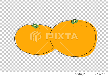 Simple, hand-drawn style illustration of a mandarin orange (PNG with transparent background) Simple, hand-drawn style illustration of a mandarin orange (PNG with transparent background) 138573243