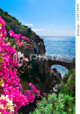 road of Amalfi coast, Italy road of Amalfi coast, Italy 138573449