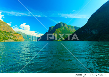 Tourism and travel. Mountains and fjord in Norway. Tourism and travel. Mountains and fjord in Norway. 138573808