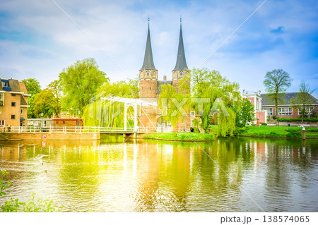 old city gate to Delft, Netherlands old city gate to Delft, Netherlands 138574065