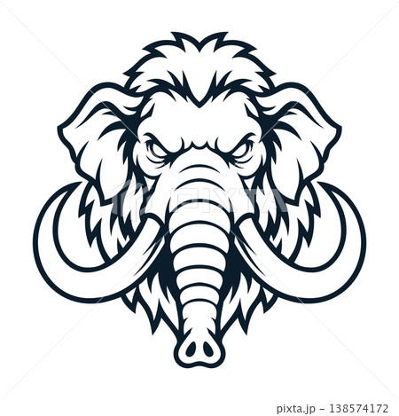 mammoth head mascot logo design vector mammoth head mascot logo design vector 138574172