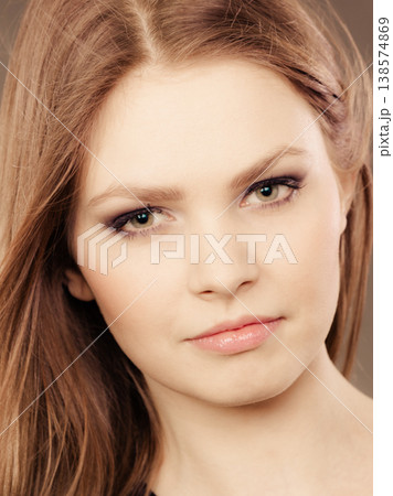 Lovely glamorous young woman portrait. Lovely glamorous young woman portrait. 138574869