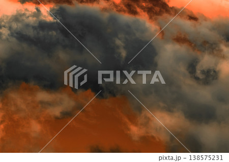 Sky orange sunset dark clouds nature evening red cloud landscape black beautiful summer background Sky orange sunset dark clouds nature evening red cloud landscape black beautiful summer background 138575231