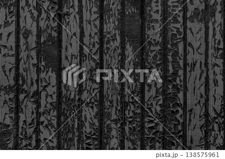 Old peeling black dark paint wood plank messy board abstract wooden surface obsolete texture weathered background Old peeling black dark paint wood plank messy board abstract wooden surface obsolete texture weathered background 138575961