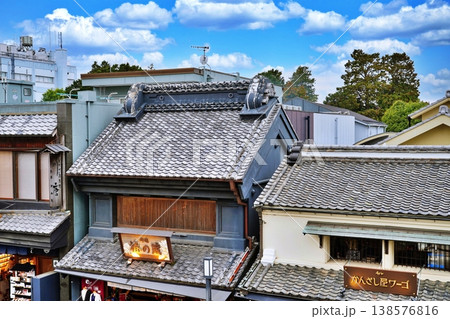 小江戸川越一番街商店街 蔵造りの町並み 小江戸川越一番街商店街 蔵造りの町並み 138576816