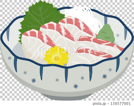 Japanese-style small dish: Sea bream sashimi 138577001