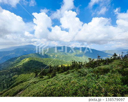 夏の岩菅山登山(ノッキリ~岩菅山山頂):横手山方面の眺め 夏の岩菅山登山(ノッキリ~岩菅山山頂):横手山方面の眺め 138579097