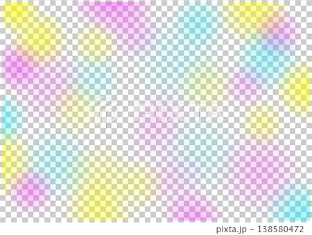 ふわふわしたカラフルな背景素材 138580472