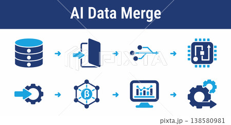 AI Data Merging and Integration Workflow AI Data Merging and Integration Workflow 138580981