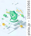 bitcoin with coins in the laptop 138581066