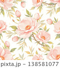 seamless pattern with flowers 138581077