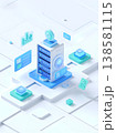 isometric smart phone with icons 138581115