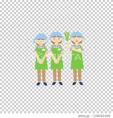 スーパーマーケットの女性店員 138581426