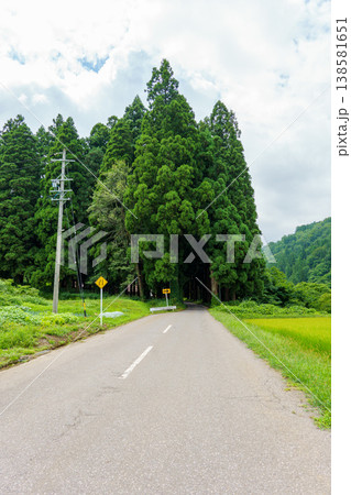 250814長野県栄村北野天満宮参道 250814長野県栄村北野天満宮参道 138581651