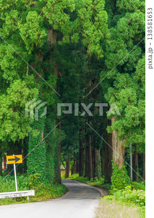 250814長野県栄村北野天満宮参道 250814長野県栄村北野天満宮参道 138581653