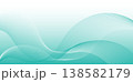 緑の波形ライン　アブストラクト背景06 138582179