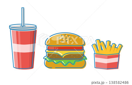 ハンバーガーセット 138582486