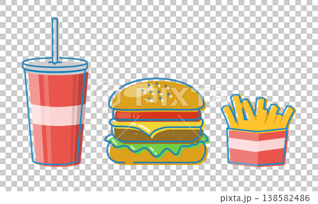 ハンバーガーセット 138582486