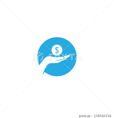 hand holding a dollar coin line icon. save money salary finance cash concept. logo symbol for web and mobile isolated on white background hand holding a dollar coin line icon. save money salary finance cash concept. logo symbol for web and mobile isolated on white background 138582518