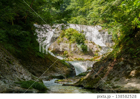 250817長野県奥志賀渓谷雑魚川三段の滝 250817長野県奥志賀渓谷雑魚川三段の滝 138582528