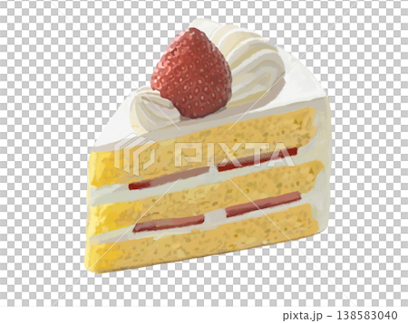 Strawberry shortcake (without plate) 138583040