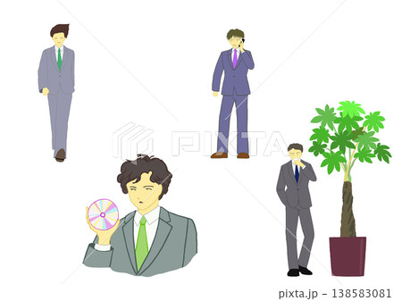 働くスーツの人 働くスーツの人 138583081