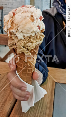 photo of delicious traditional food ice cream 138583871