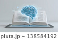 AIデジタル教科書タブレット学習イラスト 138584192