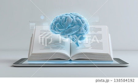 AIデジタル教科書タブレット学習イラスト 138584192
