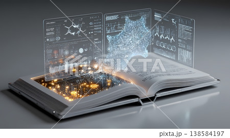 AIデジタル教科書タブレット学習イラスト 138584197