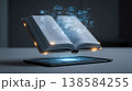 AIデジタル教科書タブレット学習イラスト 138584255