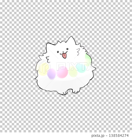 一隻小小的、閃閃發光的博美犬 一隻小小的、閃閃發光的博美犬 138584274