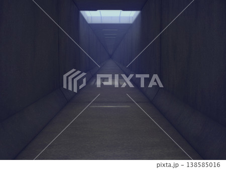 側溝内部　背景イラスト01 138585016