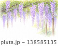 水彩　藤棚　背景　イラスト　AI 138585135
