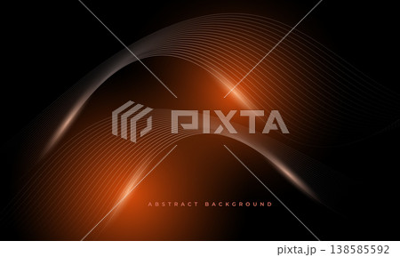 Orange light waves over dark abstract background with glowing curved lines, subtle grid texture, soft highlights, motion blur, cinematic contrast and layered depth for energetic branding. Orange light waves over dark abstract background with glowing curved lines, subtle grid texture, soft highlights, motion blur, cinematic contrast and layered depth for energetic branding. 138585592
