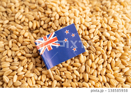 Grains wheat with Norway flag, trade export and economy. Grains wheat with Norway flag, trade export and economy. 138585938