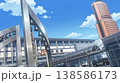 浜松駅北口のランドマーク JR浜松駅 と アクトタワー 音符のモニュメント 晴天 の 街並み 静岡  138586173