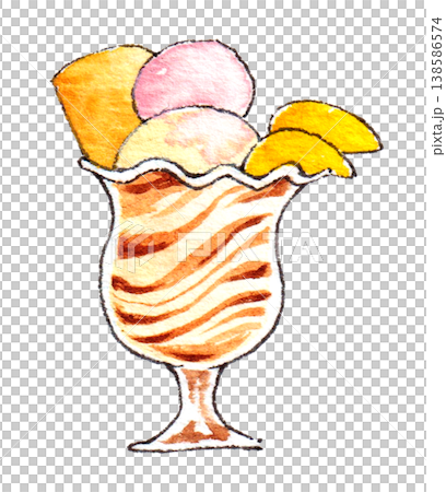 Watercolor illustration: Chocolate parfait Watercolor illustration: Chocolate parfait 138586574
