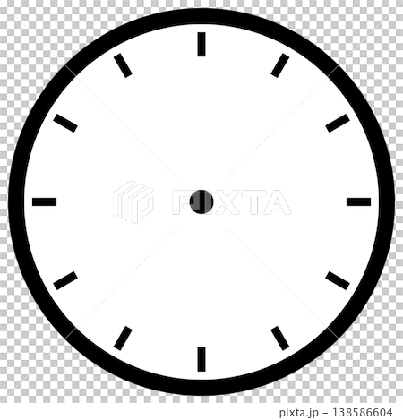 An icon of an empty clock with no hands. An icon of an empty clock with no hands. 138586604