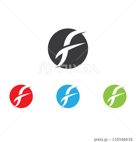 f logo and symbols template vector icons 138586638
