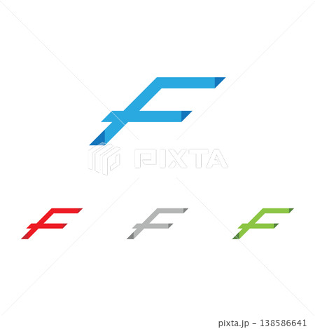 f logo and symbols template vector icons 138586641