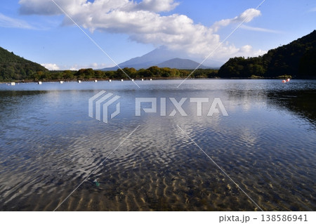 精進湖と富士山 精進湖と富士山 138586941
