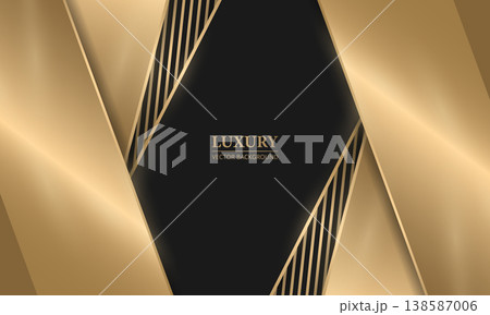 Gold black geometric luxury frame with sleek metallic panels around central dark polygon, thin diagonal gold lines, glossy gradient, subtle shimmer, high contrast texture and luminous sheen evoke Gold black geometric luxury frame with sleek metallic panels around central dark polygon, thin diagonal gold lines, glossy gradient, subtle shimmer, high contrast texture and luminous sheen evoke 138587006