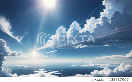 太陽が描く雲の大地 138587067