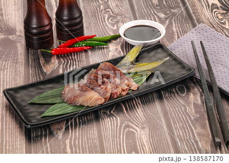 Raw yellowtail fresh fish sashimi Raw yellowtail fresh fish sashimi 138587170