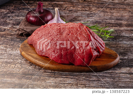 Raw red beef meat fillet Raw red beef meat fillet 138587223