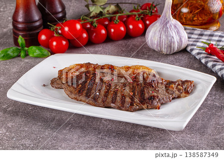 Grilled gourmet rib-eye beef steak Grilled gourmet rib-eye beef steak 138587349